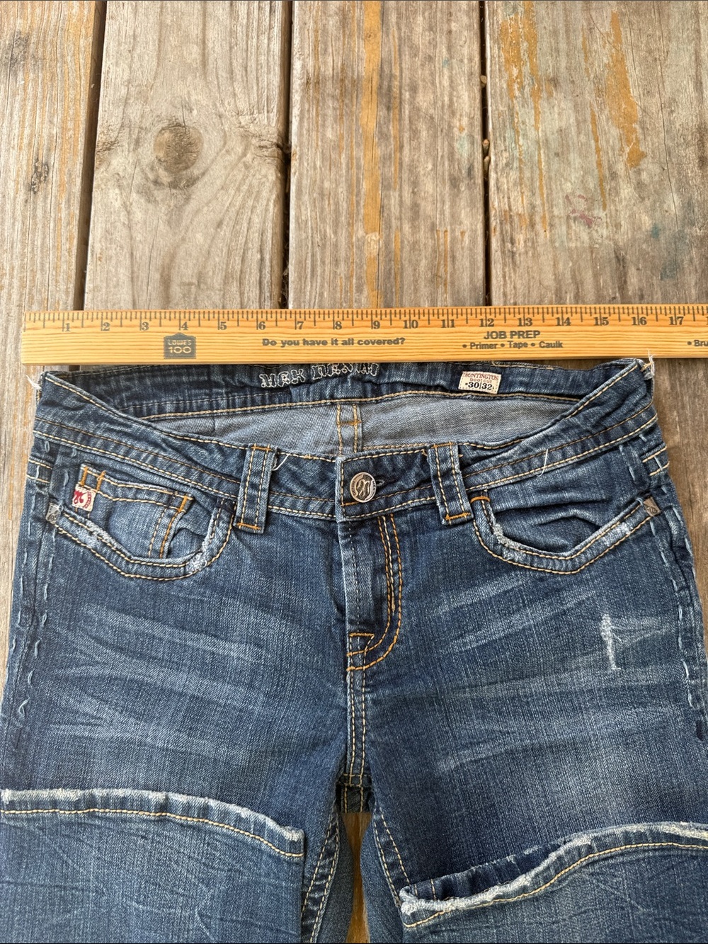 MEK Boot Cut Jeans in Medium Blue and Dark Blue 2 pairs Bootcut - Picture 3 of 14